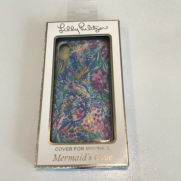 Lilly Pulitzer Other - Lilly Pulitzer mermaid cove cell phone cover for iPhone ex 10